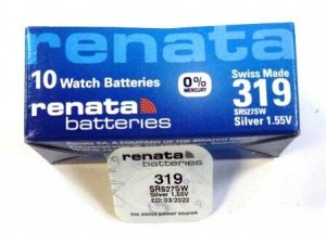 Батарейки Renata 319 (SR527SW) 0%Hg BL-1