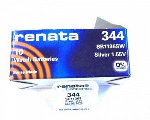 Батарейки Renata 344 (SW1136SW) 0%Hg BL-1/10
