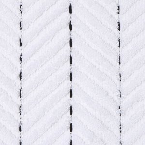 Коврик махровый Этель Lines, цв. белый, 50х70 см, 100% хлопок, 750 г/м2