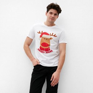 Футболка мужская KAFTAN "Merry Xmas" размер