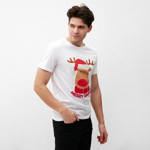 Футболка мужская KAFTAN "Merry Xmas" размер