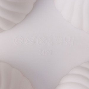Форма для муссовых десертов и выпечки KONFINETTA «Купол», силикон, 30x17,5x4 см, 6 ячеек (d=7,5 см), цвет белый