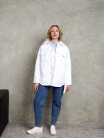 Куртка женская, демисезонная &#039;Севен&#039; белый