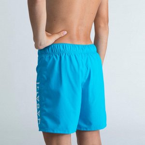 Плавки-шорты для мальчиков swimshort 100 basic голубые
