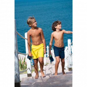 Плавки-шорты для мальчиков swimshort 100 basic темно-синие