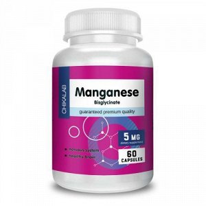 Марганец CHIKALAB Manganese Bisglycinate - 60 капс.