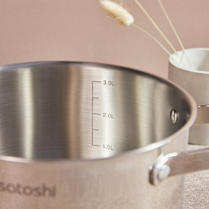 SATOSHI Шато Кастрюля 20х11,5см. 3,4л. со стекл. крышкой, индукция