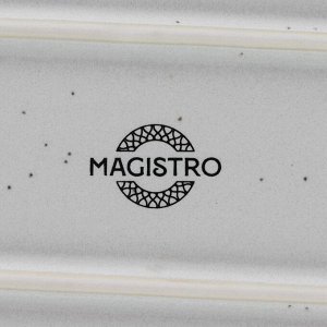 Блюдо Magistro Urban, 450 мл, 24x13.7x2.7 см, овальное, фарфор, белое