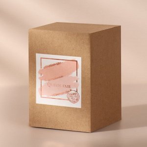 Органайзер для ватных палочек, с крышкой, 7 x 11,5 см, в картонной коробке, цвет прозрачный