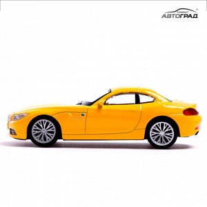 Машина металлическая BMW Z4, 1:43, цвет жёлтый