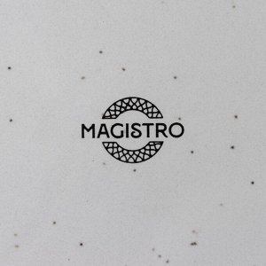 Салатник фарфоровый Magistro Urban, 1250 мл, d=23 см, цвет белый в крапинку