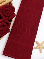Полотенце махровое, г/к, 50х70, арт. S 50-70 BS, 450 гр/м2, цвет: 945-бордовый,