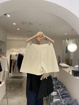 Женская юбка-шорты, цвет бежевый