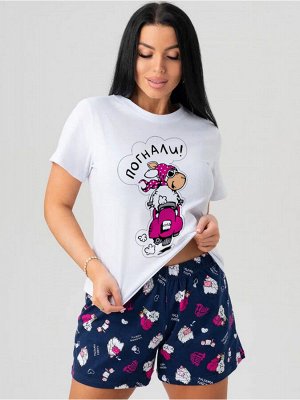 Пижама "Овечки" женская с шортами
