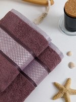 Полотенце махровое, жак., &quot;Каталония&quot;  50х85, цвет: 063-Пыльно-фиолетовый