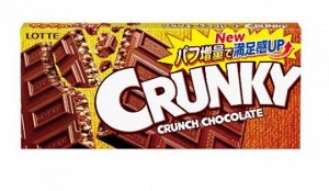 Шоколад Crunky хрустящий Lotte 45 гр. 1/10/120