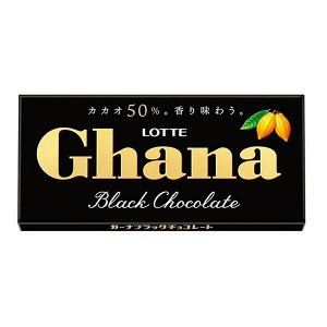 Шоколад Ghana черный LOTTE, 50 гр. 1/10/120