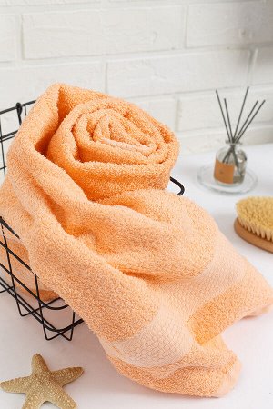 Баракат-Текс Полотенце махровое, 460 гр/м2, цвет: 028-ПЕРСИКОВЫЙ
