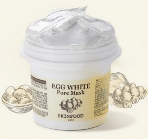 Очищающая маска на основе яичного белка SkinFood Egg White Pore Mask, 120гр