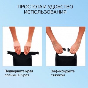 Гермомешок YUGANA, ПВХ, водонепроницаемый 5 литров, один ремень, черный