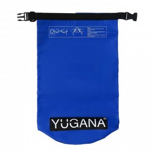 Гермомешок YUGANA, ПВХ, водонепроницаемый 20 литров, один ремень, синий