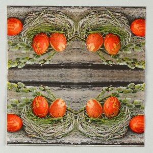 Салфетки бумажные «Пасхальные яйца», 25x25 см, набор 20 шт.