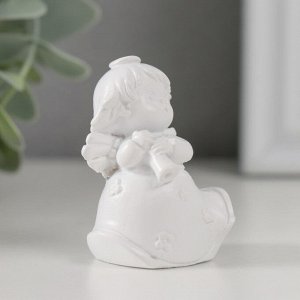 Фигурка полистоун «Ангелочек-музыкант в платье», 3x3.5x5 см, МИКС