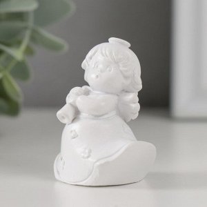 Фигурка полистоун «Ангелочек-музыкант в платье», 3x3.5x5 см, МИКС
