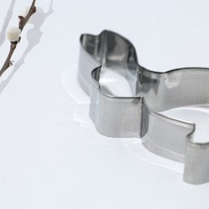 Формы для печенья «Кролики» на пасху, 5.8x7x1.3 см