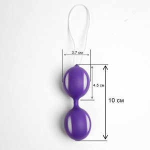 Шарики вагинальные Оки-Чпоки, для укрепления мышц влагалища, D 45 мм, фиолетовый