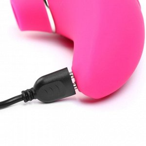 Бесконтактный вакуумно- волновой стимулятор клитора Оки-Чпоки, 9 режимов, ЗУ USB, розовый