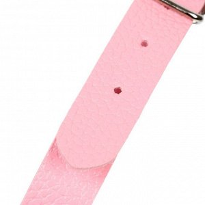 Кляп БДСМ Оки-Чпоки, классический, регулируемый ремень, PU, ABS, 500 х 45 мм, розовый