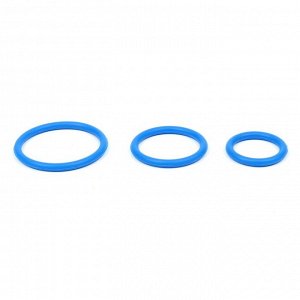 Эрекционные кольца Оки- Чпоки, Soft силикон, набор 3 шт, D= 30; 40; 50 мм, синий