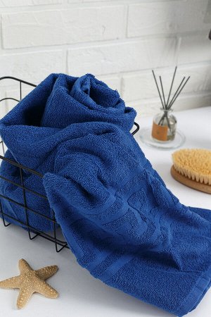 Полотенце махровое, 380 гр/м2, цвет: 706-ЯРКО-СИНИЙ