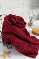 Полотенце махровое, 380 гр/м2, цвет: 945-БОРДОВЫЙ