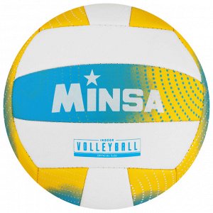 Волейбольный мяч MINSA, машинная сшивка, 18 панелей, р. 5, PVC