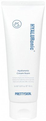 PrettySkin Очищающая крем-пенка с гиалуроновой кислотой Hyaluronic Cream Foam, 150 мл