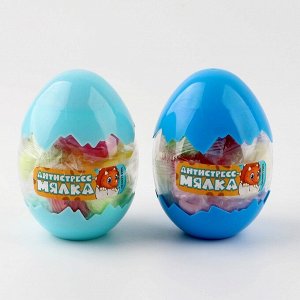 Funny toys Мялка-антистресс «Дино», в яйце, цвета МИКС