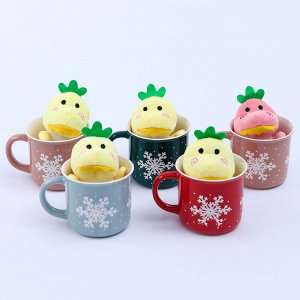 Новогодний набор «Дракоша», игрушка в кружке, МИКС
