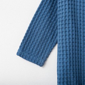 Халат вафельный детский Крошка Я Boho () цв. синий, 100%хл, 290 г/м²