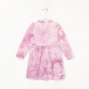 Платье детское KAFTAN "Dream" 34 (122-128), лиловый тай-дай