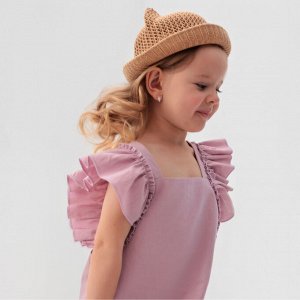 Платье для девочки MINAKU: Cotton Collection, розовое.