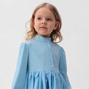 Платье для девочки MINAKU: Cotton collection, голубое, рост