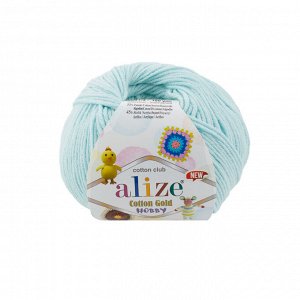 Пряжа Alize Cotton Gold Hobby new №514 Ледяной
