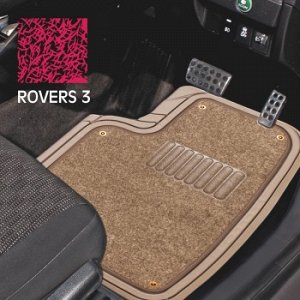 Коврики а/м CARFORT "Rovers 3" термопласт NBR со съемн. ковр., к-т 4шт. Beige (1/4) RS0330