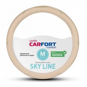 Оплетка CarFort Sky Line, бежевая, M