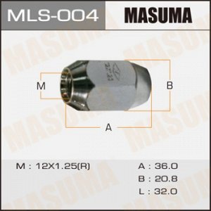 Гайка MASUMA  12x1.25 / под ключ=21мм MLS-004