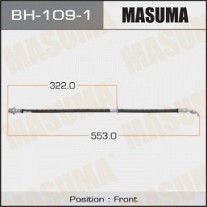 Шланг тормозной MASUMA T-  /front/  Corona, Carina, Caldina #T19#,#T21#  LH BH-109-1
