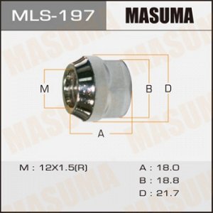 Гайки MASUMA  12x1.5  / под ключ=19мм MLS-197