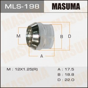 Гайки MASUMA  12x1.25  / под ключ=19мм MLS-198